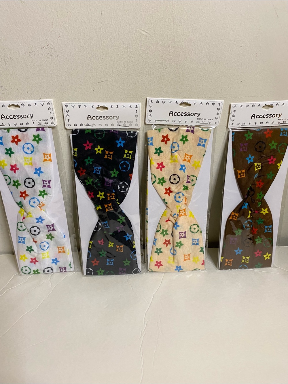 Ladies Multicolor Patterned Fashion Headwrap - Accessory